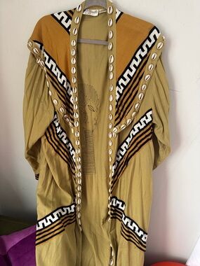 Aravon Olive & Mustard Shell-Trim Draped Jumpsuit